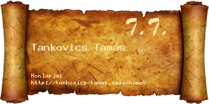 Tankovics Tamás névjegykártya